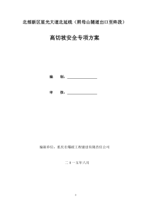 北延线高切坡安全专项方案86