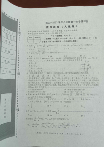 河北省廊坊市霸州市实验中学2022-2023学年八年级下学期第一次月考数学试题