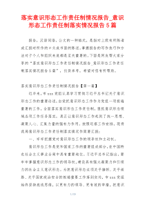 落实意识形态工作责任制情况报告_意识形态工作责任制落实情况报告5篇