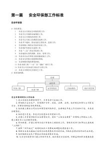 安全环保工作标准