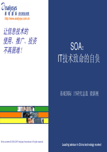 SOA：IT技术致命的自负