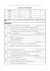 某化纤企业电气主管职务说明书