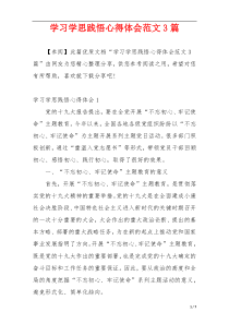 学习学思践悟心得体会范文3篇