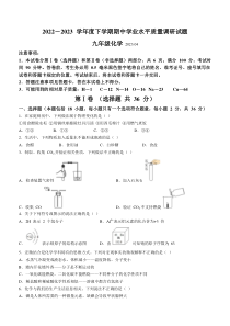 山东省临沂市罗庄区2022-2023学年九年级下学期期中化学试题（含答案）