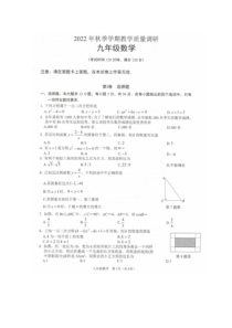 广西壮族自治区来宾市2022-2023学年九年级上学期教学质量调研数学试题