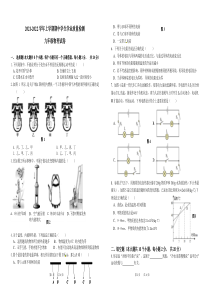 云南省楚雄州双柏县2021-2022学年九年级上学期期中学业质量检测物理试题