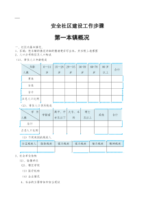 安全社区建设工作步骤