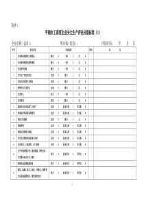 平湖市工商贸企业安全生产评估分级标准(1)