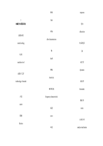 最新最全实用机械专业英语词汇表