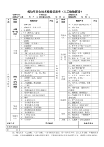 机动车安全技术检验记录单（人工检验部分）-甘肃省质量技术