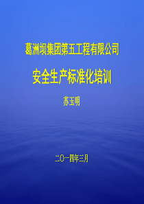 水利水电施工企业安全生产标准化培训课件