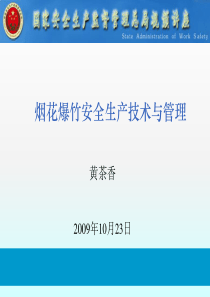 烟花爆竹安全生产技术与管理