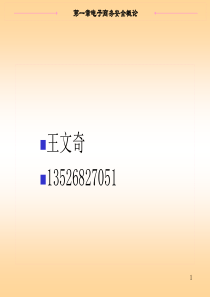 第一章计算机网络安全技术概论