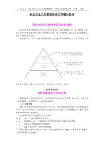 职业安全卫生管理体系文件编写指南