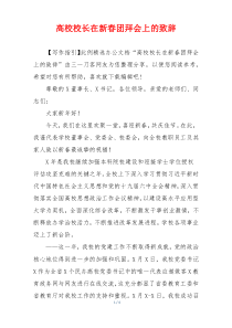 高校校长在新春团拜会上的致辞