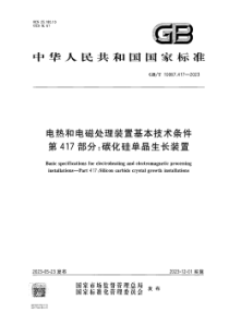 GBT 10067.417-2023 电热和电磁处理装置基本技术条件 第417部分：碳化硅单晶生长装