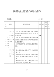 道路旅客运输企业安全生产标准化达标考核表(横版)