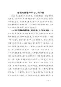 全国两会精神学习心得体会