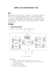 重要办公区安全防范系统设计方案