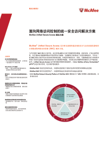 面向网络访问控制的统一安全访问解决方案