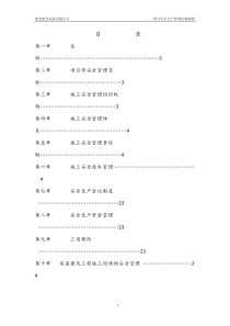 项目安全生产管理实施细则