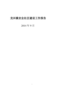 龙兴镇安全社区创建报告2031