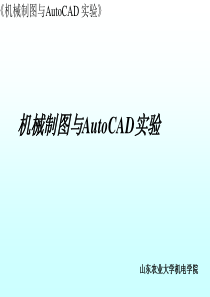 机械制图与AutoCAD学习PPT