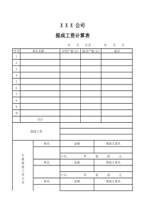 提成工资计算表