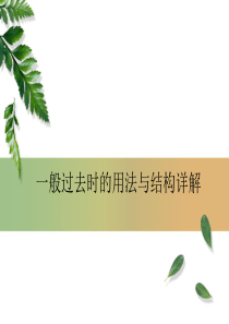 小学英语一般过去时