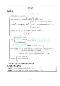 初三物理欧姆定律知识点