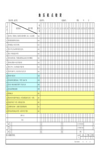 油压机点检表