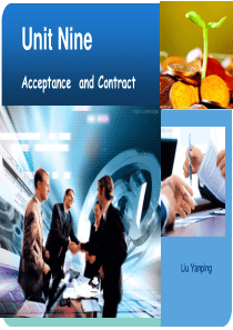 unit-9-Acceptance-and-Contract外贸英语函电教程