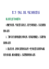 第二节 空间点、直线、平面之间的位置关系 课件