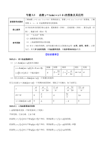 【新高考复习】专题5.5   函数y＝Asin(ωx＋φ)的图象及其应用  2022年高考数学一轮复