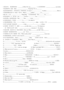 苏教版三年级英语专项填空练习