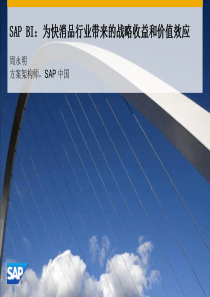 SAPBusinessObjects快消品行业解决方案