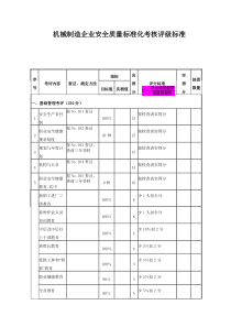 机械制造企业安全质量标准化评级标准DOC84页）