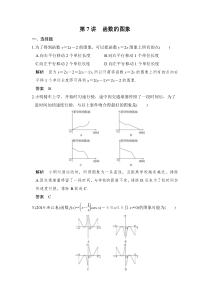【新高考复习】第7讲　函数的图象