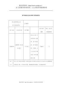 燃气集团安全技术部部门职责说明书(2)