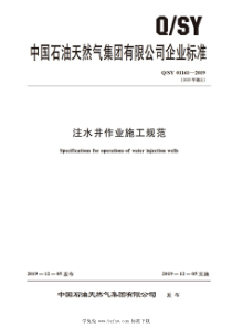 QSY 01161-2019 注水井作业施工规范
