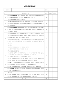 项目管理人员考核表