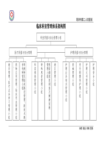 临床科室管理体系架构图(模板)