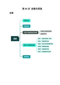 第06讲 函数的图象（六大题型）（讲义）（原卷版）