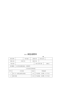 电力集团某大型电气配件企业滤油工岗位说明书