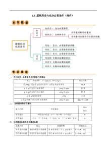 1.2 逻辑用语与充分必要条件（精讲）（学生版）