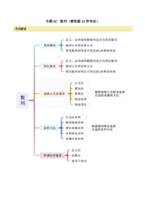 专题02 数列（解答题12种考法）（精讲）（原卷版）