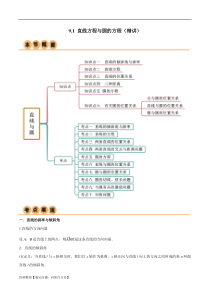 9.1 直线方程与圆的方程（精讲）（教师版）