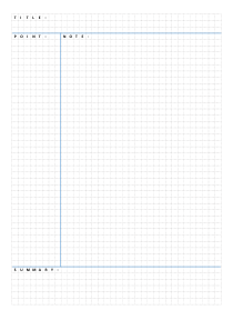 康奈尔笔记标准模板(可打印)
