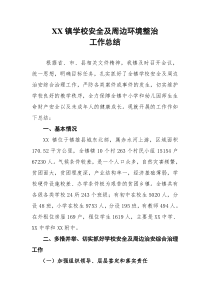 XX镇学校安全及周边环境整治总结