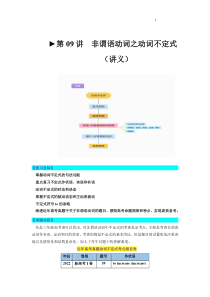 第09讲 非谓语动词之动词不定式（讲义）-2024年高考英语一轮复习讲练测（新教材新高考）（原卷版）